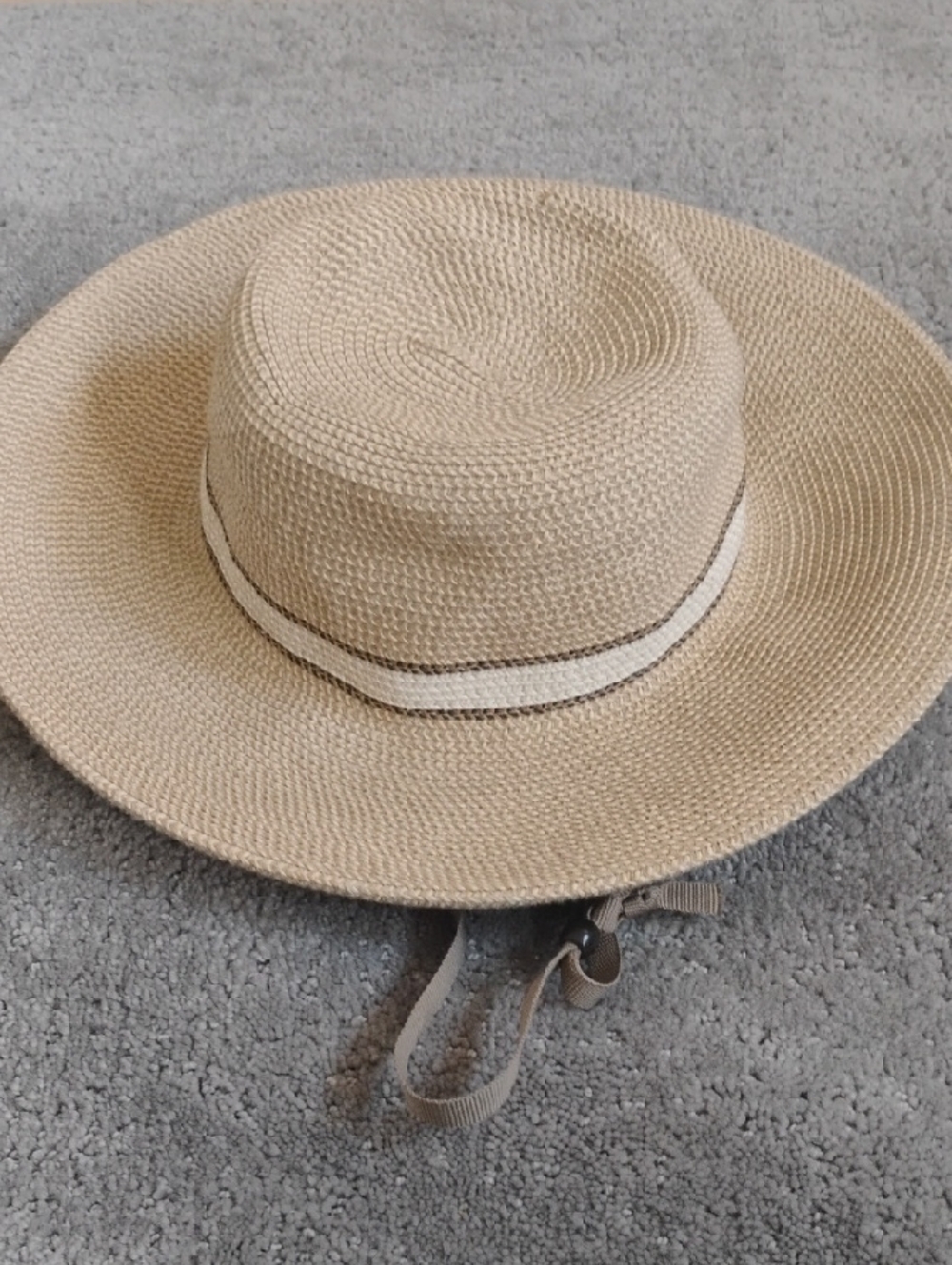 Solar Escape Straw Sun Hat - Beige One Size Fits All